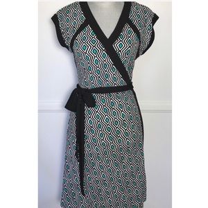 JUICY COUTURE Diamond Print Wrap Dress NWOT